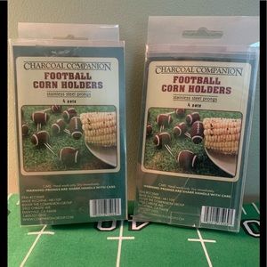Set of 8 pairs of football corn holders
